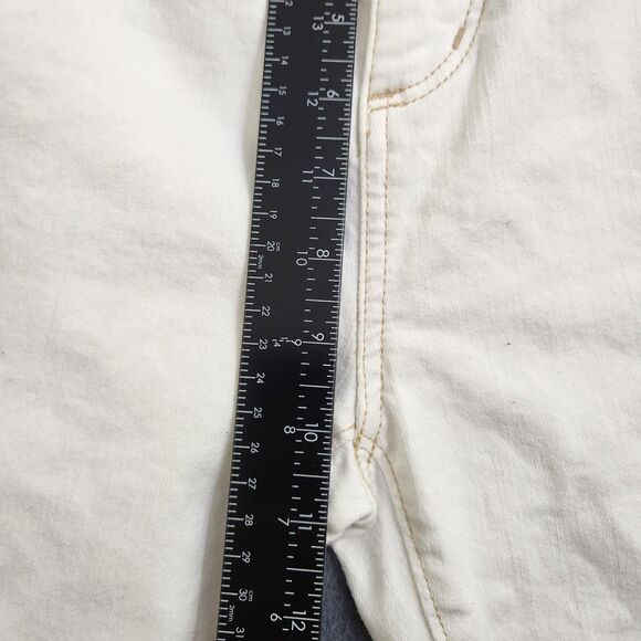 LOFT Women 26/2P White High Waist Flare Cropped Jeans - Picture 11 of 13